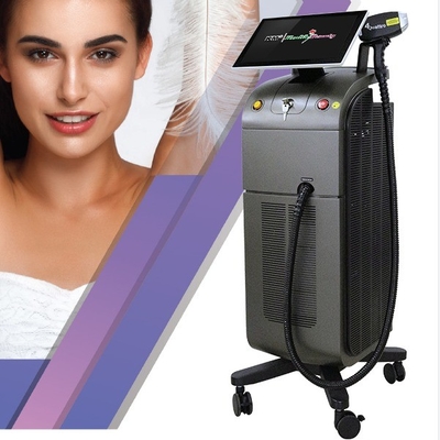 Máquina de beleza profissional de remoção de cabelo a laser de 808nm com manual de treinamento