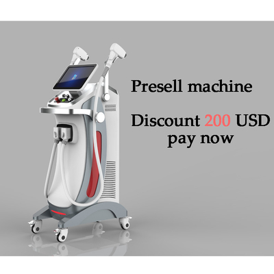 IPL Quatro comprimentos de onda Máquina de remoção de cabelo laser livre de dor Diodo 755nm 808nm 940nm 1064nm