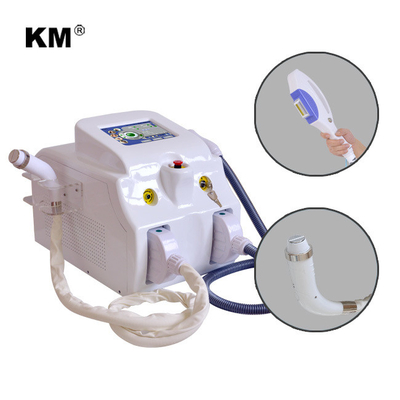 Máquina portátil de remoção de cabelo IPL RF de rejuvenescimento da pele ND YAG equipamento de remoção de tatuagens a laser