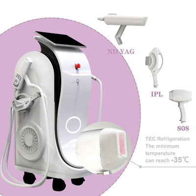 Multifuncional IPL RF DIODE LASER ND YAG LASER remoção de tatuagens e depilação uso de salão de rejuvenescimento da pele
