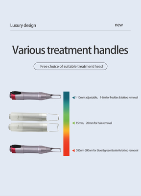 Tudo em um de Picosecond Laser depilação e ND YAG Laser de remoção de tatuagens máquina
