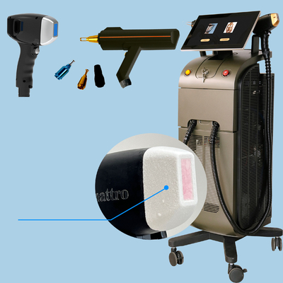 Três comprimentos de onda 808nm Diodo Laser Máquina permanente de depilação estilo estacionário