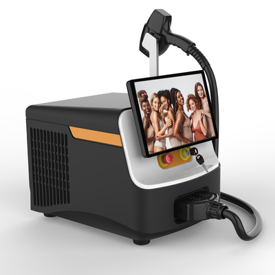 Máquina de remoção de cabelo de salão de beleza 755nm 1064nm 808nm equipamento laser de diodo portátil