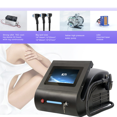 Máquina laser de diodo portátil de estilo estacionário de 808nm sem tecnologia Q-Switch