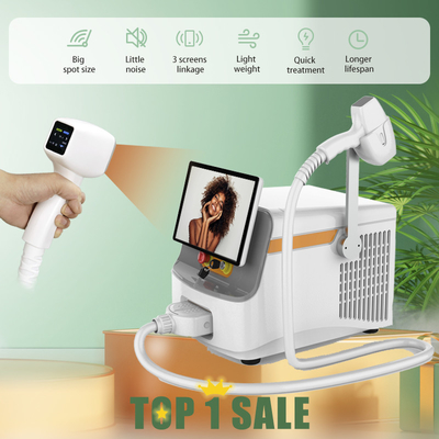 Máquina de beleza portátil de diodo 1064nm 808 com tela grande