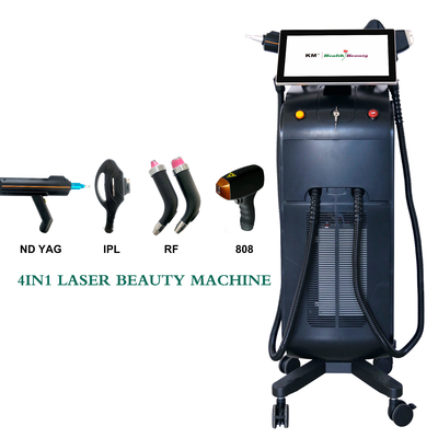 1000W 1200W 1600W Equipamento de remoção de pelos a laser de diodo de onda tripla Platina Titânio Laser de remoção de cabelo