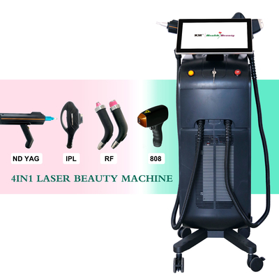 1000W 1200W 1600W Equipamento de remoção de pelos a laser de diodo de onda tripla Platina Titânio Laser de remoção de cabelo