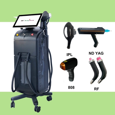 1000W 1200W 1600W Equipamento de remoção de pelos a laser de diodo de onda tripla Platina Titânio Laser de remoção de cabelo