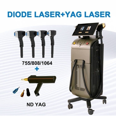 1000W 1200W 1600W Equipamento de remoção de pelos a laser de diodo de onda tripla Platina Titânio Laser de remoção de cabelo