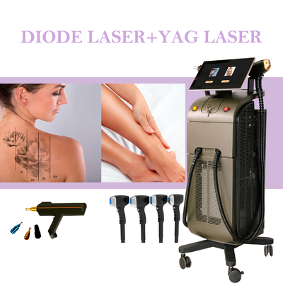 1000W 1200W 1600W Equipamento de remoção de pelos a laser de diodo de onda tripla Platina Titânio Laser de remoção de cabelo