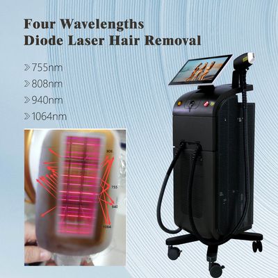 Dispositivo portátil de remoção de cabelo a laser de diodo com sistema de resfriamento integrado para melhorar o conforto do paciente durante o tratamento