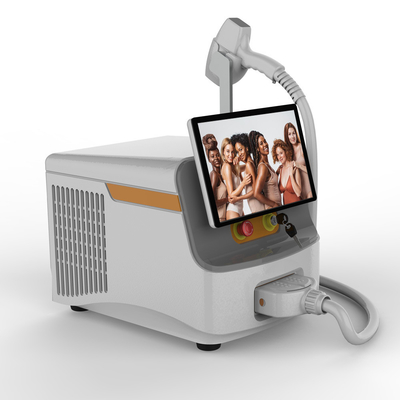 Máquina de remoção de pelos por laser portátil permanente 808nm com cabeça ajustável