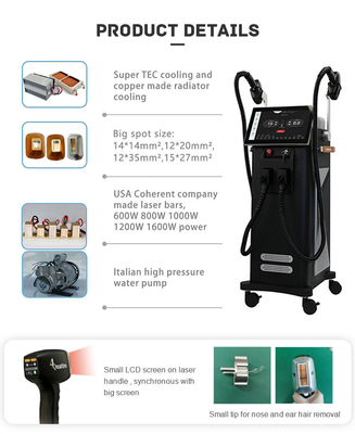 808nm 810nm 2 em 1 Diodo Máquina de remoção de cabelo a laser Salão MDSAP aprovado