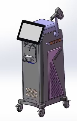 Máquina de remoção de pelos a laser de diodo de titânio de grau médico 4 ondas