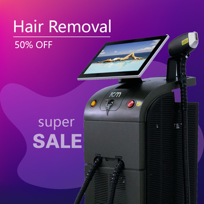 Máquina de beleza profissional de remoção de cabelo a laser de 808nm com manual de treinamento