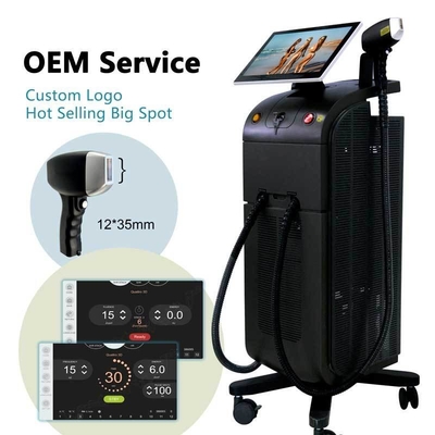Máquina de beleza profissional de remoção de cabelo a laser de 808nm com manual de treinamento