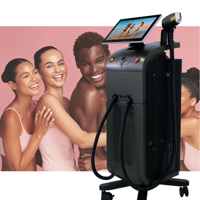 1200W1600W Platina Titânio/diodo Laser 755 808 1064 3 Ondas 808 nm equipamento de diodo laser