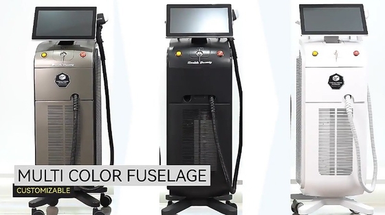 1200W1600W Platina Titânio/diodo Laser 755 808 1064 3 Ondas 808 nm equipamento de diodo laser