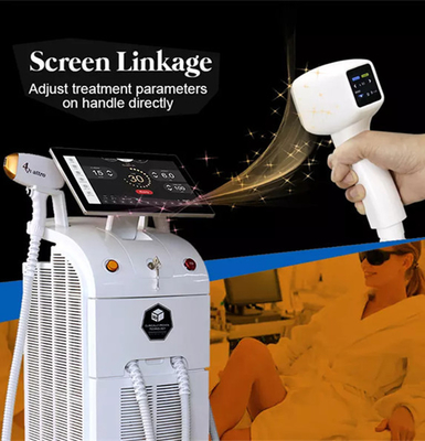 4 comprimentos de onda Máquina de remoção de pelos a laser de diodo 808nm/755 808nm 1064nm Com manual de utilização