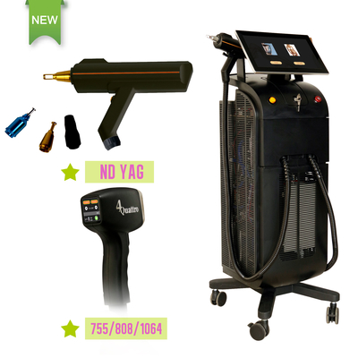 808nm Diodo Laser de remoção de pelos Yag máquina de remoção de tatuagens para depilação de aparelhos de salão de beleza facial