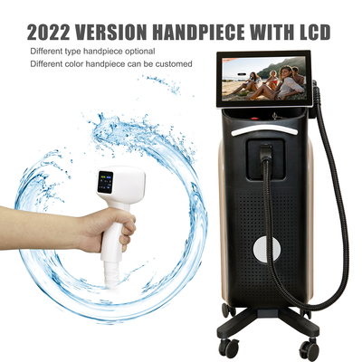 Máquina de depilação a laser de diodo de tamanho de ponto de 12*12 ou 12*20 ou 15*27 com duas alças