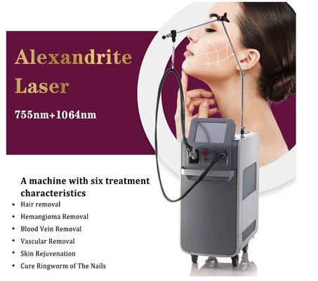 Máquinas de laser de alexandrite permanente ND YAG 755nm Long Pulse para mulheres