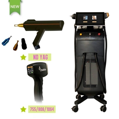Máquina de remoção de cabelo a laser de 3 ondas 808nm 1064nm 755nm para mulheres