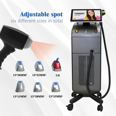 Máquina de depilação a laser 3D 810Nm com serviço personalizado e tamanho do ponto 15 * 27mm