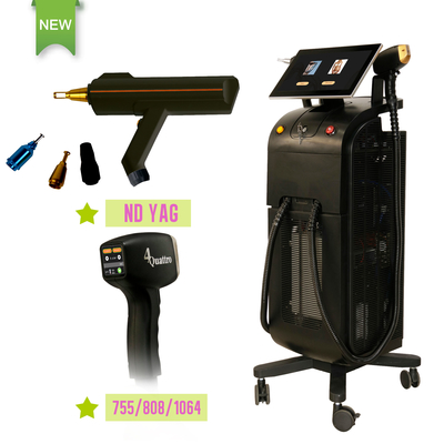 Salão de beleza Máquina de remoção de cabelo a laser IPL RF Cuidados da pele Remoção de tatuagens