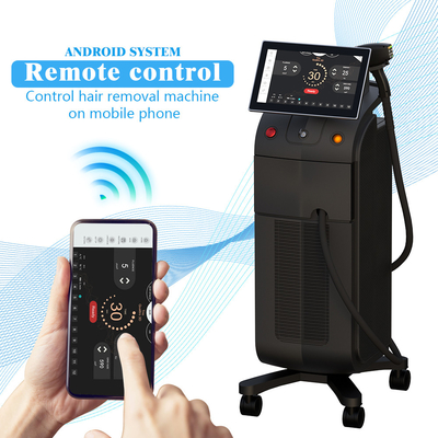 Máquina de remoção de pelos a laser comercial 3 comprimento de onda 1064nm equipamento a laser de diodo