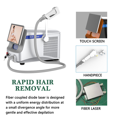 Máquina de remoção de pelos a laser de fibra comercial 500W 600W 800W 1000W 1200W opção