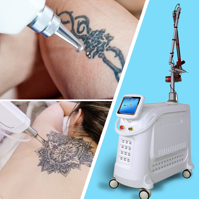 OEM ODM Máquina de remoção de tatuagens a laser de picossegundos personalizada com tela sensível ao toque de 15 polegadas