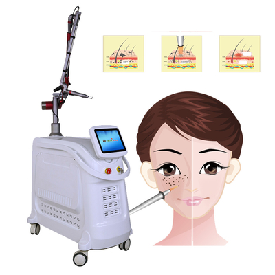 4 comprimentos de onda Nd YAG Q Switch Laser Machine Remoção de tatuagens Estilo estacionário