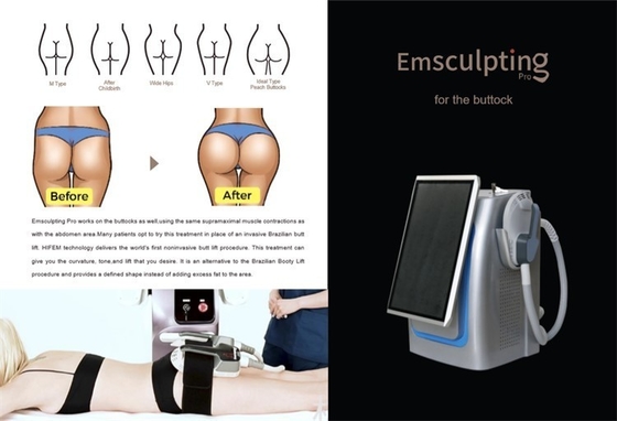 Máquina de estimulação muscular eletromagnética não invasiva RF Máquina de beleza Slim 5000W Para perda de peso