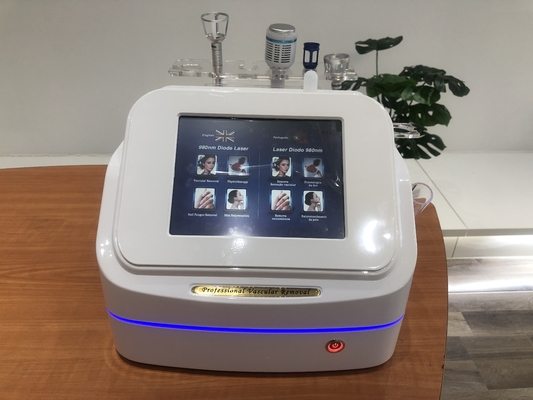 8Máquina de remoção de veias de aranha a laser de diodo de 980nm para remoção de lesões vasculares