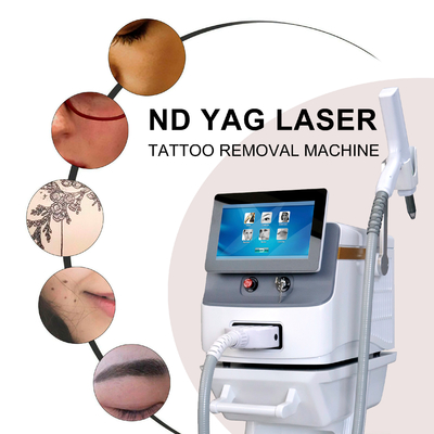 Máquina de remoção de pelos a laser Nd YAG de pulso longo portátil para uso comercial