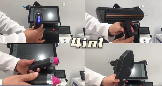 4 em 1 Máquina de beleza multifuncional Máquina de remoção de tatuagens a laser de 3 ondas
