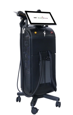 Multifuncional OPT IPL RF ND YAG Máquina de remoção de cabelo a laser com tela sensível ao toque de 15 polegadas
