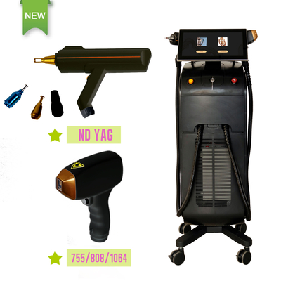4 em 1 Máquina de depilação a laser de beleza multifuncional para fins comerciais