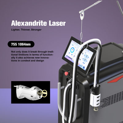Large spot size candle laser alexandrite depilação cabelos brancos REMOVAL 2000w alexandrite dispositivo a laser