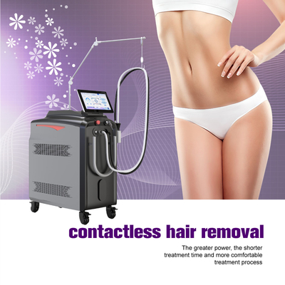 Long Pulse 2 In1 Alexandrite 1064nm ND YAG refrigeração por nitrogênio Fibra conduzida a laser Máquina de remoção permanente de pelos a laser