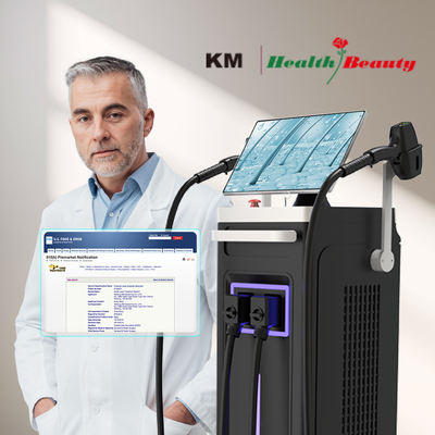 808nm Salão de spa de uso comercial Dispositivo de remoção de pelos a laser com temperatura ultra baixa
