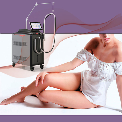 Long Pulse 2 In1 Alexandrite 1064nm ND YAG refrigeração por nitrogênio Fibra conduzida a laser Máquina de remoção permanente de pelos a laser