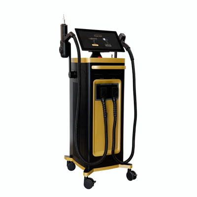 2 em 1 Máquina de Diodo a Laser Remover Tatuagens Portáteis e Estacionárias 810nm 808nm Q-Switched ND Yag Diode Laser 810nm