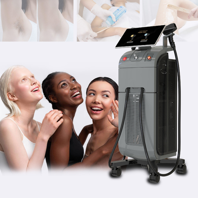 Diodo de gelo de titânio Laser Epilador Epilação máquina de depilação para venda com 3 comprimentos de onda 755 808 1064nm Todos os tipos de pele