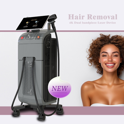 Alemanha Máquina de remoção de pelos a laser de diodo de triplo comprimento de onda 3 Wave 808 755 1064nm Diodo Gelo 2in1 Máquina de remoção de cabelo a laser de diodo