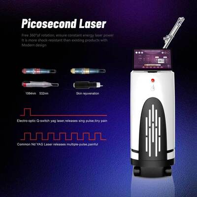 750ps Picosecond 1064nm 755nm 532nm Q comutado Nd Yag Laser remoção de tatuagem Picosecond Laser Machine preço Picosecond Laser
